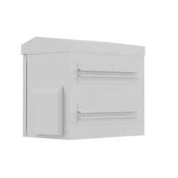 RACK CABINET 10" WALL/POLE-MOUNT IP55 HERMETIC 320X220X300 GREY LANBERG (ASSEMBLED)