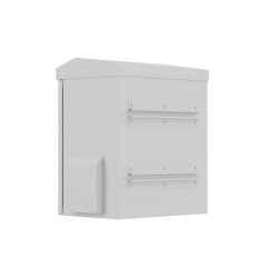 RACK CABINET 10" WALL/POLE-MOUNT IP55 HERMETIC 320X220X400 GREY LANBERG (ASSEMBLED)
