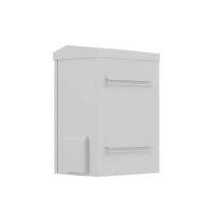 RACK CABINET 10" WALL/POLE-MOUNT IP55 HERMETIC 340X250X500 GREY LANBERG (ASSEMBLED)
