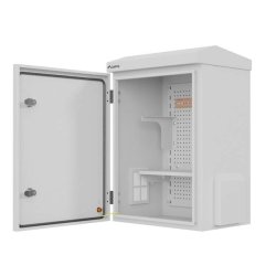 RACK CABINET 10" WALL/POLE-MOUNT IP55 HERMETIC 340X250X500 GREY LANBERG (ASSEMBLED)