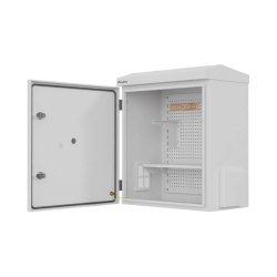 RACK CABINET 10" WALL/POLE-MOUNT IP55 HERMETIC 420X300X500 GREY LANBERG (ASSEMBLED)