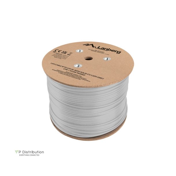 LAN CABLE CAT.5E SFTP 305M SOLID CU LSZH GREY CPR + FLUKE PASSED LANBERG