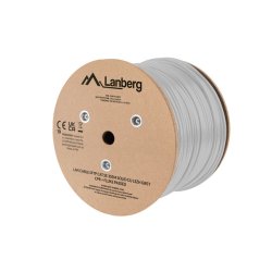 LAN CABLE CAT.5E SFTP 305M SOLID CU LSZH GREY CPR + FLUKE PASSED LANBERG