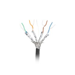 LAN CABLE CAT.6A SFTP 305M SOLID OUTDOOR CU BLACK FLUKE PASSED LANBERG