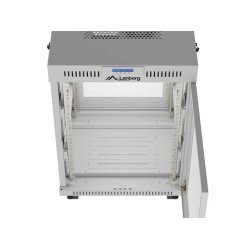 RACK CABINET 19" FREE-STANDING 15U/600X600 (FLAT PACK) WITH MESH DOOR LCD GREY LANBERG