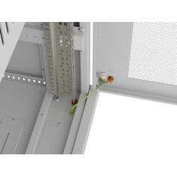 RACK CABINET 19" FREE-STANDING 15U/600X800 (FLAT PACK) WITH MESH DOOR LCD GREY LANBERG