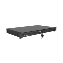 19" DRAWER 1U/483X270MM MAX LOAD CAPACITY UP TO 30KG ASSEMBLY BLACK LANBERG