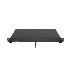 19" DRAWER 1U/483X270MM MAX LOAD CAPACITY UP TO 30KG ASSEMBLY BLACK LANBERG