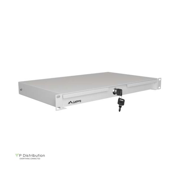 19" DRAWER 1U/483X270MM MAX LOAD CAPACITY UP TO 30KG ASSEMBLY GREY LANBERG