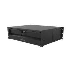 19" DRAWER 3U/483X360MM MAX LOAD CAPACITY UP TO 90KG 4 POINT ASSEMBLY BLACK LANBERG