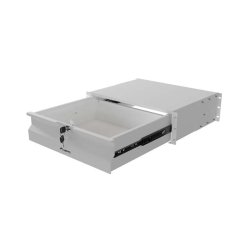 19" DRAWER 3U/483X360MM MAX LOAD CAPACITY UP TO 90KG 4 POINT ASSEMBLY GREY LANBERG