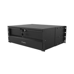 19" DRAWER 4U/483X360MM MAX LOAD CAPACITY UP TO 90KG 4 POINT ASSEMBLY BLACK LANBERG