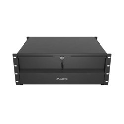 19" DRAWER 4U/483X360MM MAX LOAD CAPACITY UP TO 90KG 4 POINT ASSEMBLY BLACK LANBERG