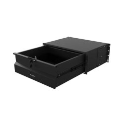 19" DRAWER 4U/483X360MM MAX LOAD CAPACITY UP TO 90KG 4 POINT ASSEMBLY BLACK LANBERG