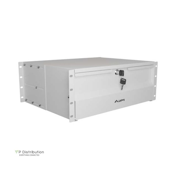 19" DRAWER 4U/483X360MM MAX LOAD CAPACITY UP TO 90KG 4 POINT ASSEMBLY GREY LANBERG