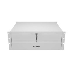 19" DRAWER 4U/483X360MM MAX LOAD CAPACITY UP TO 90KG 4 POINT ASSEMBLY GREY LANBERG