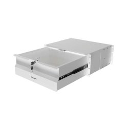 19" DRAWER 4U/483X360MM MAX LOAD CAPACITY UP TO 90KG 4 POINT ASSEMBLY GREY LANBERG