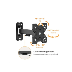 VALUE Basic TV Wall Mount, 2 J., <20kg, , VESA100x100, < 81,3cm