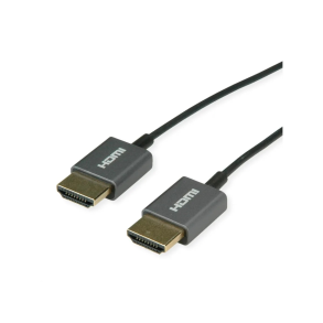 ROLINE HDMI Coaxial Cable, Ultra Slim 8K60, M/M, 1,5m