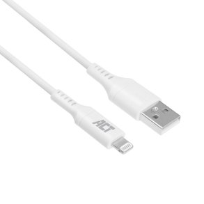ACT USB 2.0 charging/data cable A male - Lightning male 1 meter, MFI certified
