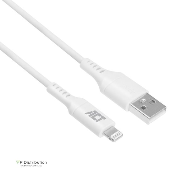 ACT USB 2.0 charging/data cable A male - Lightning male 1 meter, MFI certified