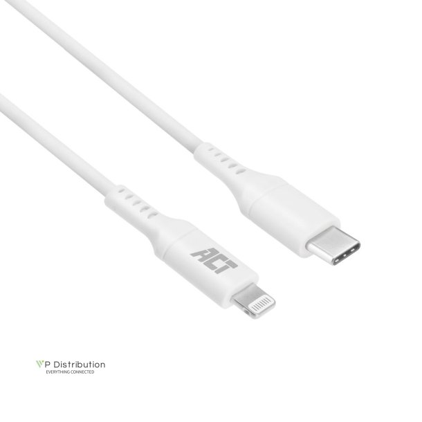 ACT USB 2.0 charging/data cable C male - Lightning male 1 meter, MFI certified