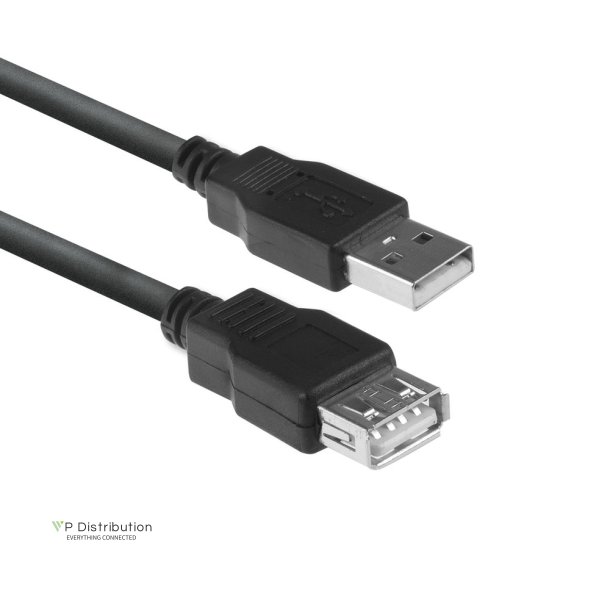 ACT USB 2.0 extension cable A male - A female 1.8 meters, Zip Bag