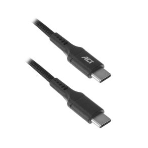 ACT USB 2.0 charging/data cable C male - C male 1 meter, nylon
