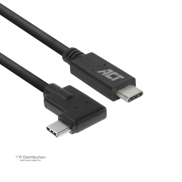 ACT USB 3.0 angled cable, USB-C, 1 meter