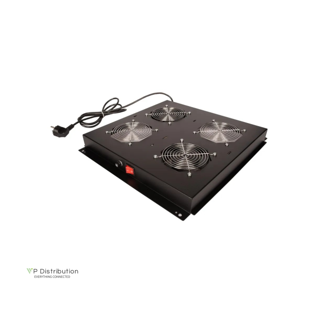 ROLINE 19" roof fan unit with 2 fans ON/OFF black