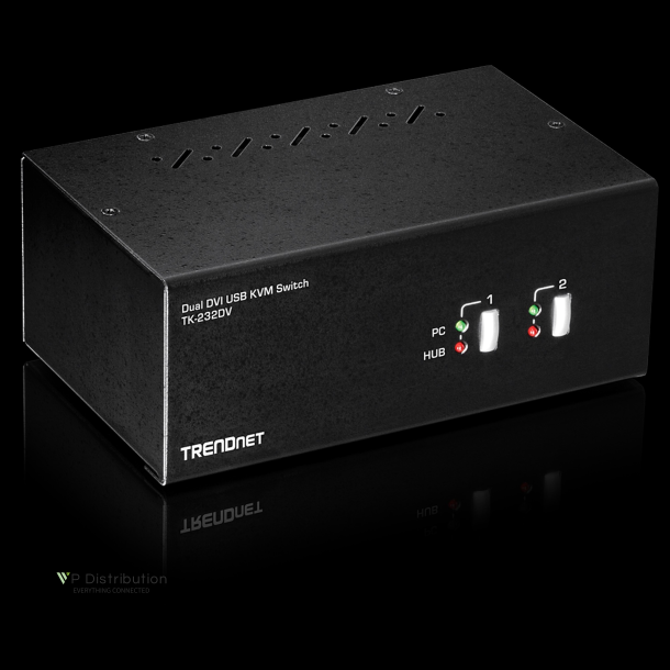 Trendnet 2-Port Dual Monitor DVI KVM Switch