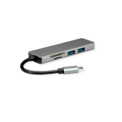 ROLINE Dockingstation C, 1x HDMI, 2x USB3.2G1 A, 1x SD/MicroSD