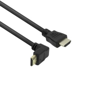 ACT 0.5 meters HDMI High Speed cable v2.0 HDMI-A male angled - HDMI-A male straight