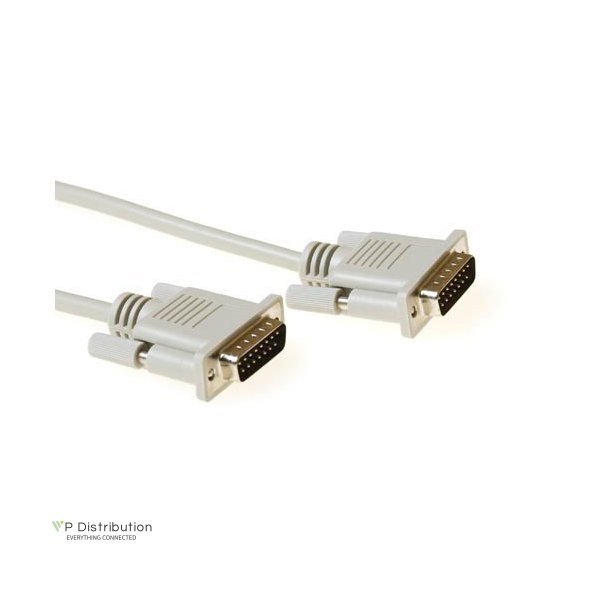 ACT 1.8 metre Serial 1:1 connection cable 15 pin D-sub male - 15 pin D-sub male