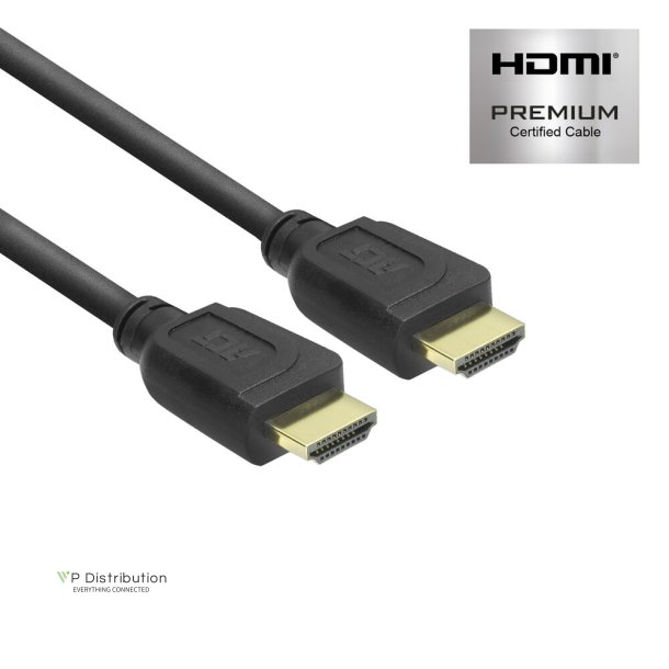 ACT 0.5 meters HDMI High Speed premium certified cable v2.0 HDMI-A male - HDMI-A male