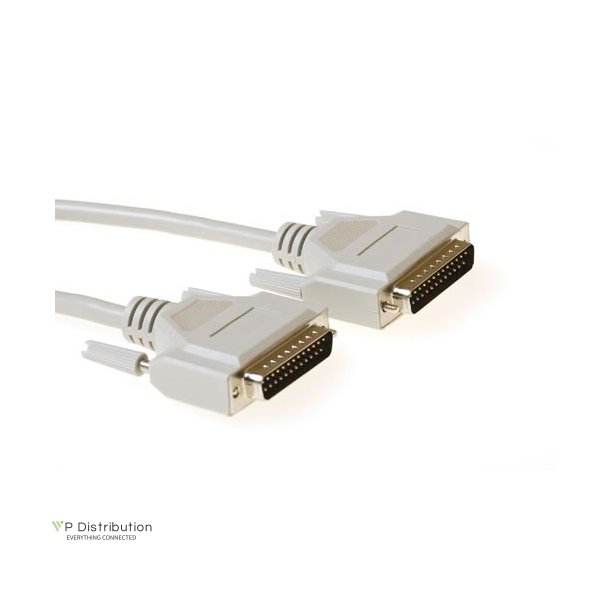 ACT 1.8 metre Serial 1:1 connection cable 25 pin D-sub male - 25 pin D-sub male