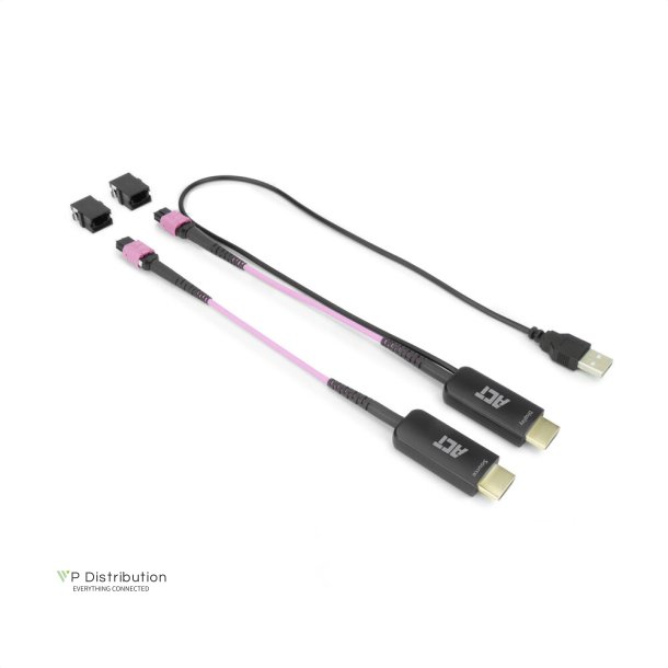 ACT HDMI to MTP/MPO adapter set to extend an HDMI connection up to 8K@60Hz