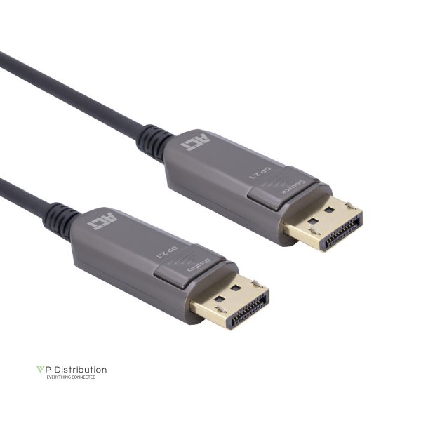 ACT 10 meters 8K DisplayPort 2.1 DP40 UHBR10 LSZH Active Optical Cable (AOC)