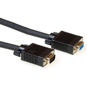 ACT 50 cm High Performance VGA extension cable male-female black