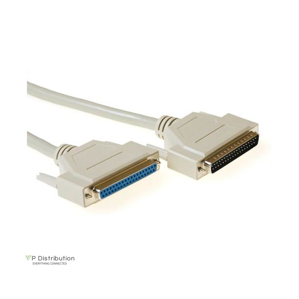 ACT 2 metre Serial 1:1 connection cable 37 pin D-sub male - 37 pin D-sub female