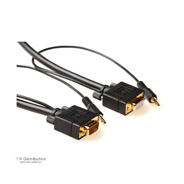 ACT 2 metre High Performance VGA + Audio extension cable male-female