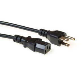 ACT Powercord USA plug - C13 black 2.5 m