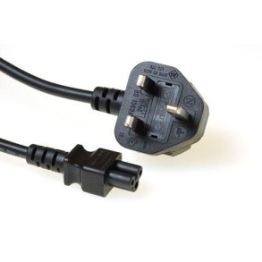 ACT Powercord UK plug - C5 black 1.8 m