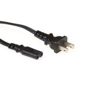 ACT Powercord USA plug - C7 black 1.8 m