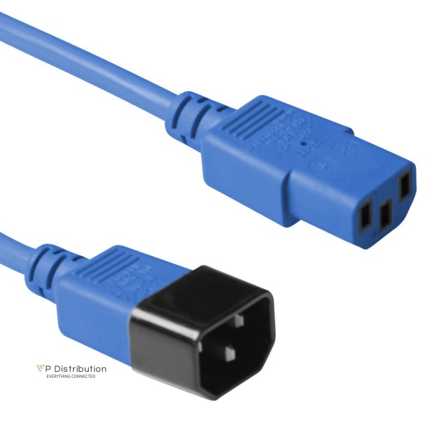 ACT Powercord C13 - C14 blue 0.6 m