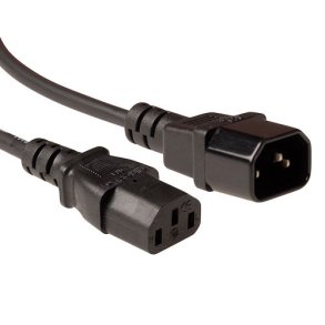 ACT Powercord LSZH C13 - C14 black 1.8 m