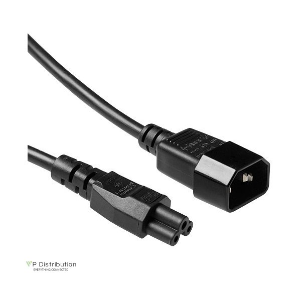 ACT Powercord C14 - C5 black 0.5 m