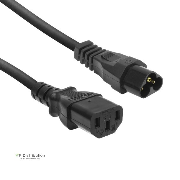 ACT Powercord C6 - C13 black 0.2 m