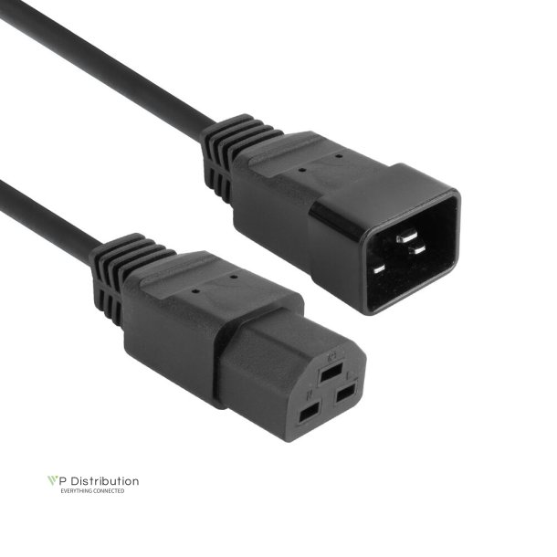 ACT Powercord C20 - C21 IEC60320 black 3 m