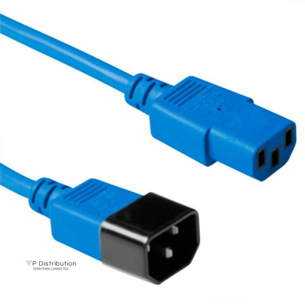 ACT Powercord C13 - C14 blue 5 m